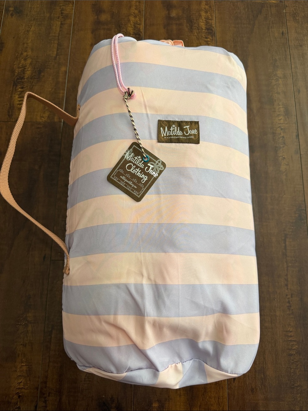 Matilda Jane Pastel Pink and Lavender Striped Kids Sleeping Bag